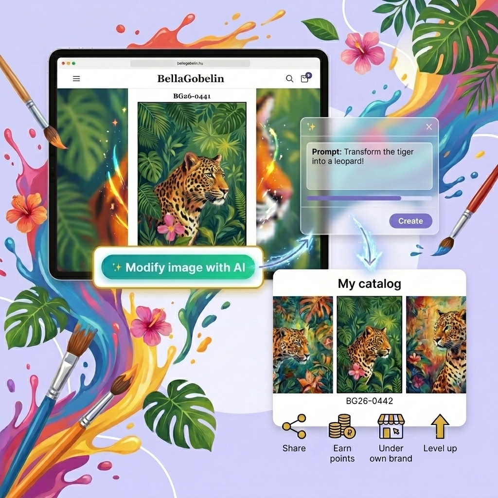 Magic Catalog Creator Gobelin-Stickerei