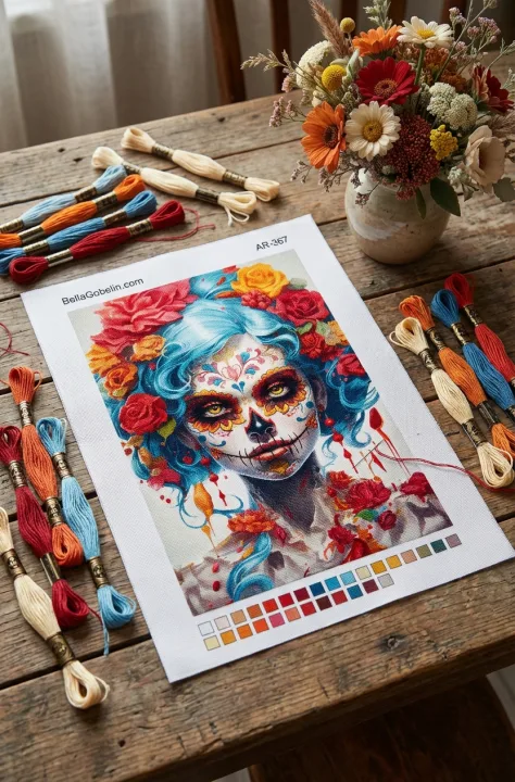 Halloween im mexikanischen Stil