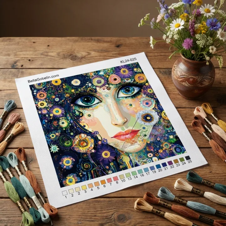 Klimt-Stil: Augen