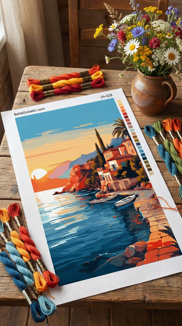 Sonnenuntergang in der Bucht