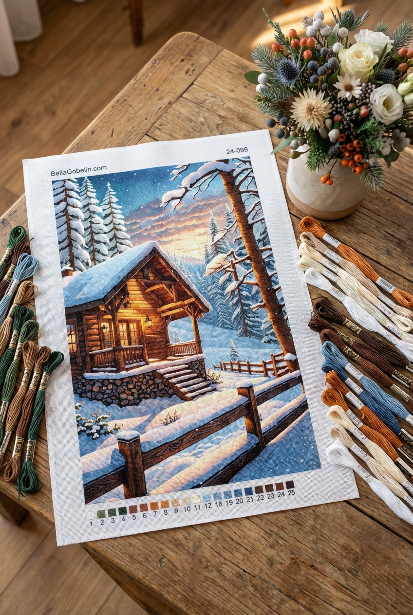 Schneefall am Berghäuschen