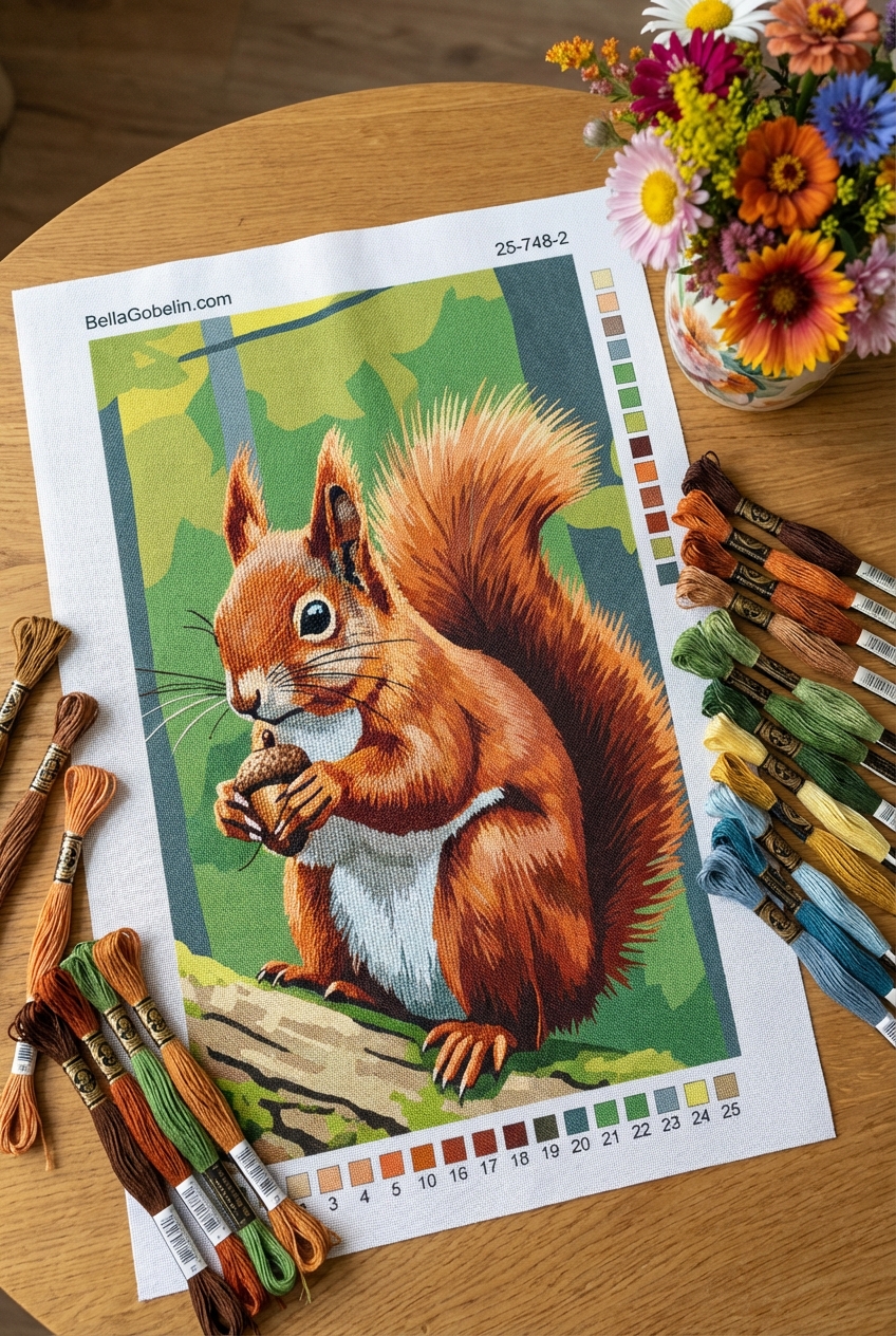 Die Eichhörnchen und die Eichel