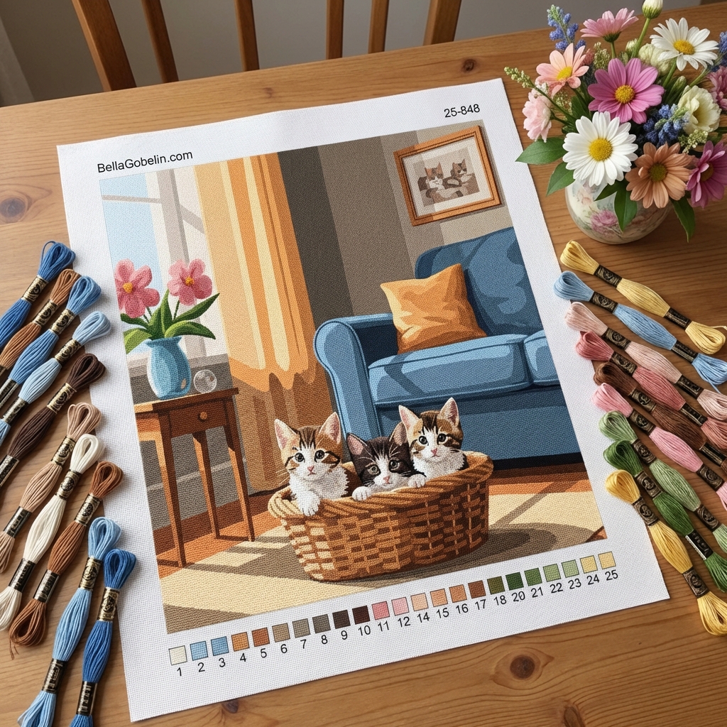 Katzen im Wohnzimmer