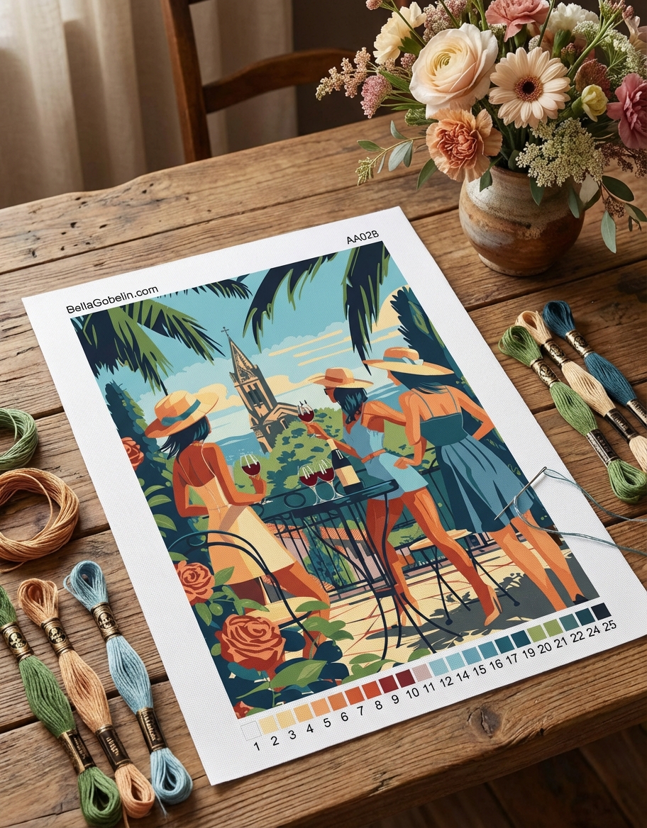 Cocktailparty im Garten