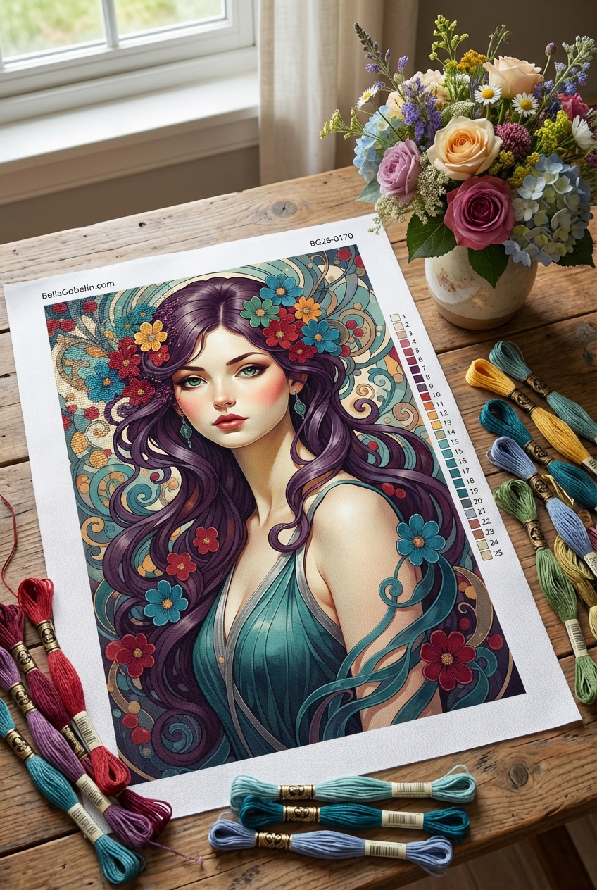 Alphonse Mucha Stil - Variante 1