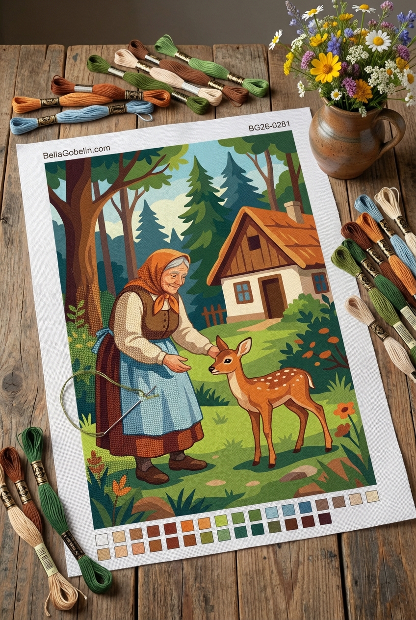 Großmutter und das Rehkitz