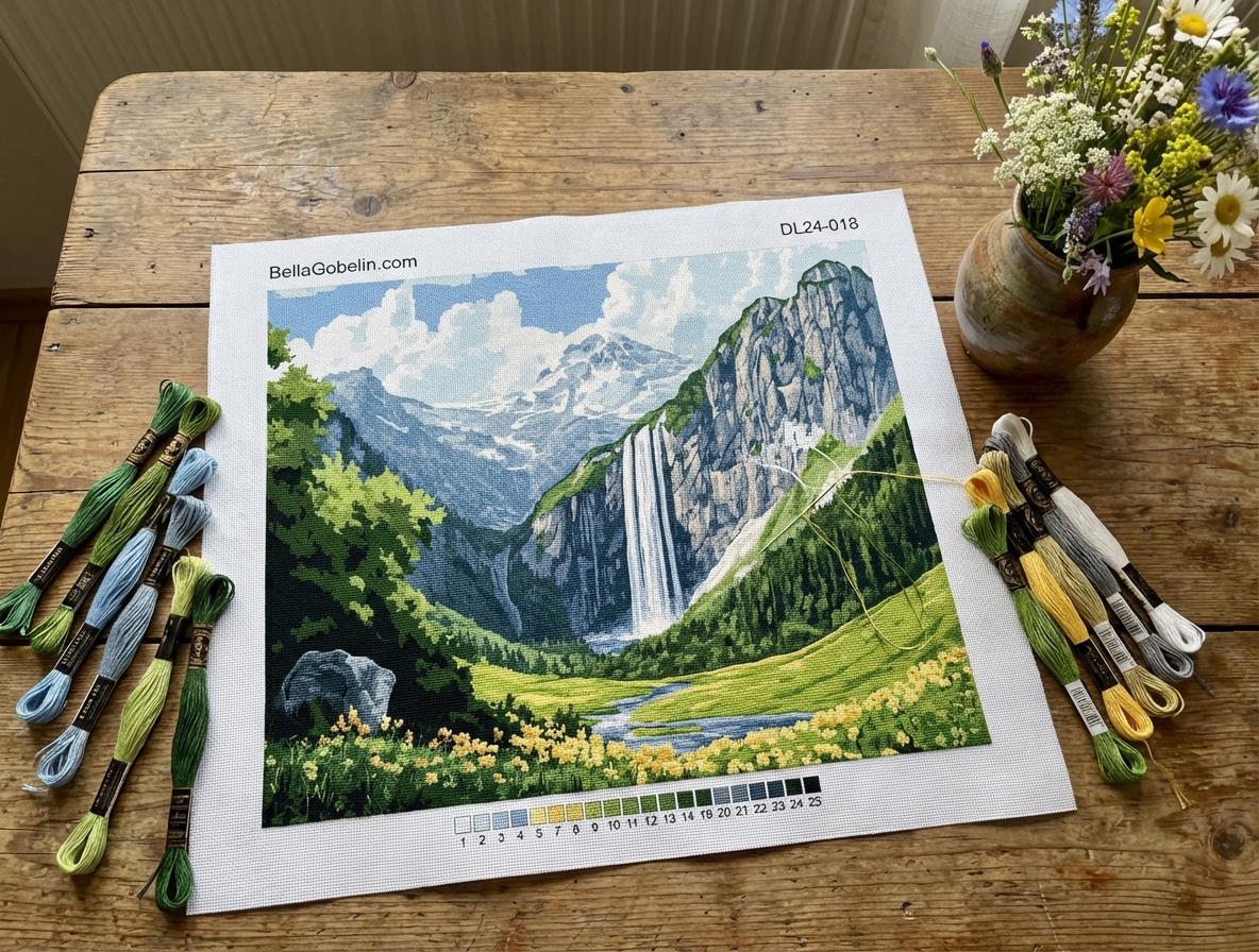 Wasserfall in den Alpen