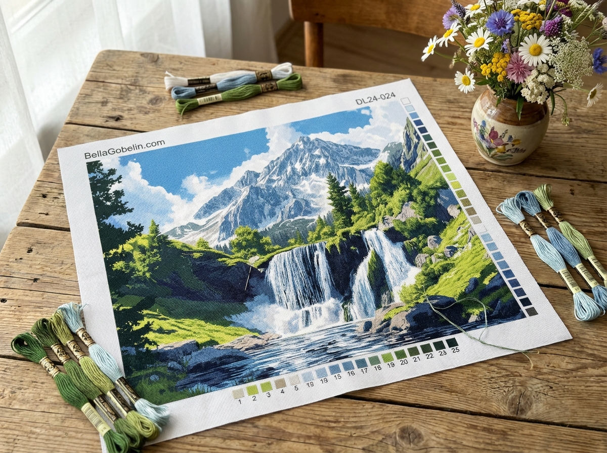 Wasserfall in den Alpen