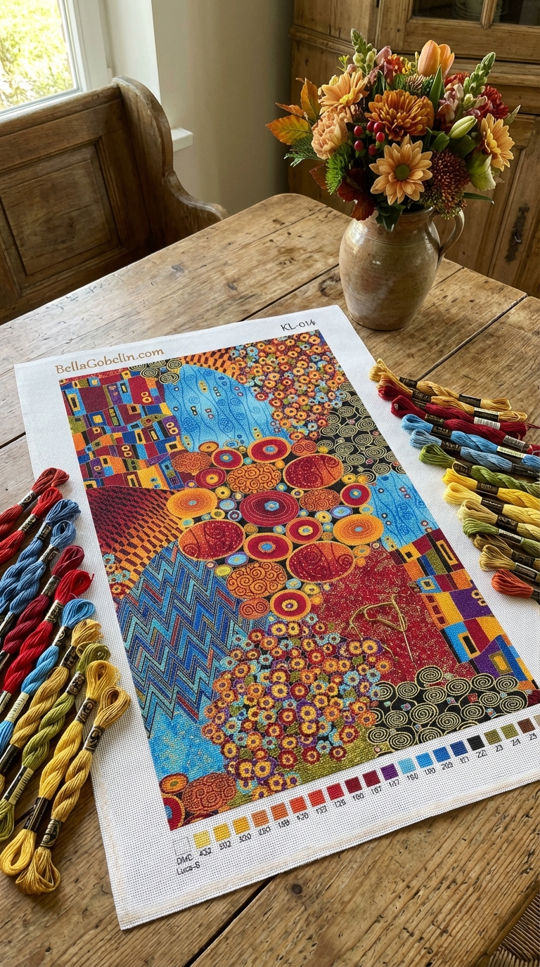 Bild im Stil von Klimt