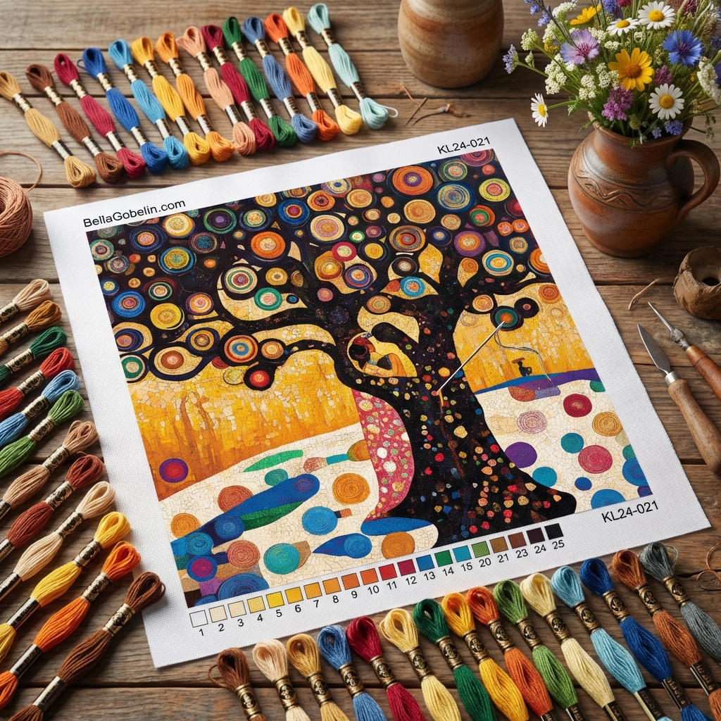 Klimt-Stil: Der Baum