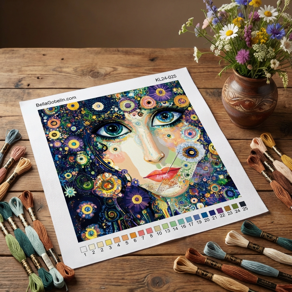 Klimt-Stil: Augen