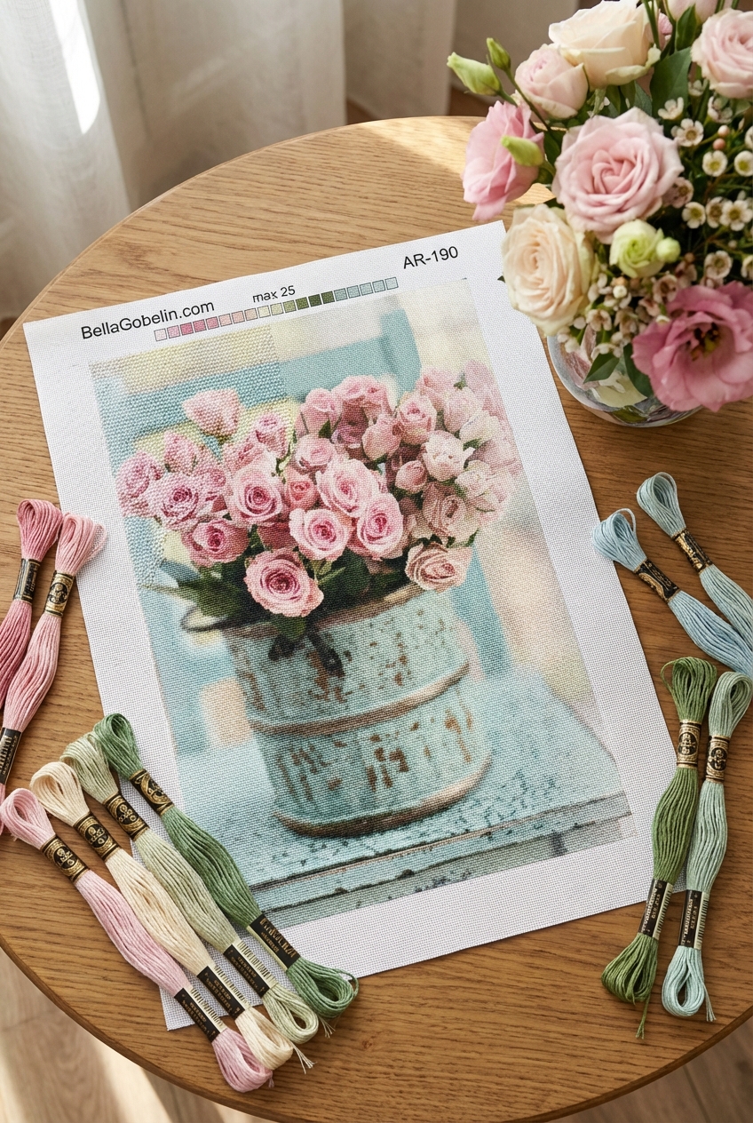 Romantischer Rosenstrauß