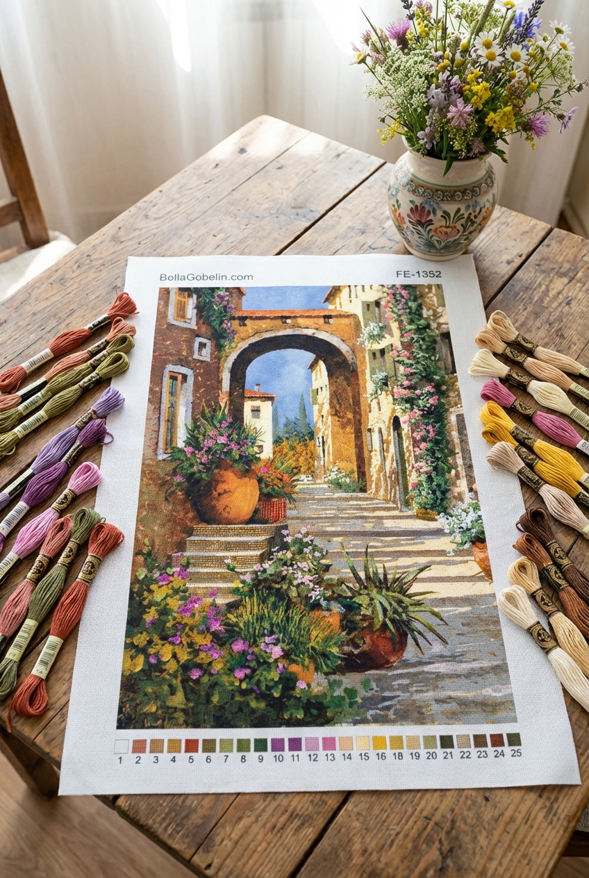 Mittelmeergasse - aufrecht Format 2.