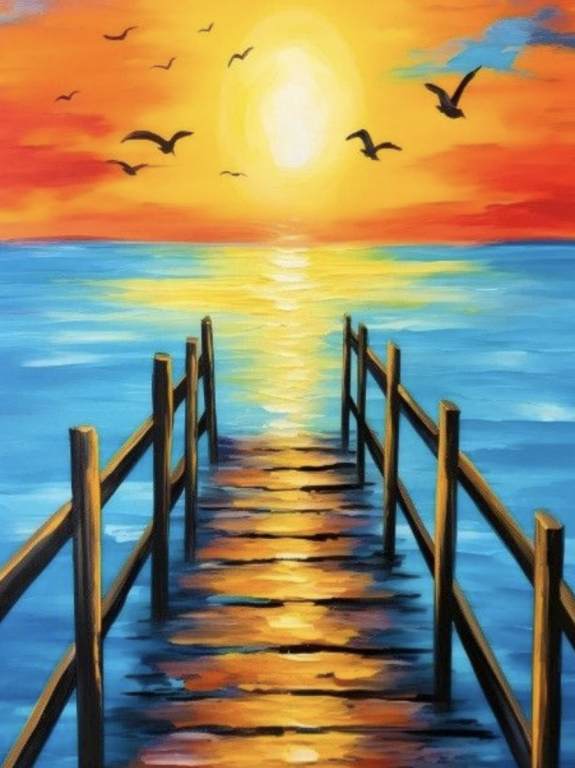 <div class='list-title'>Der alte Steg</div><div class='list-plustitle'>Gobelin Stickbild - Stickpackung</div>