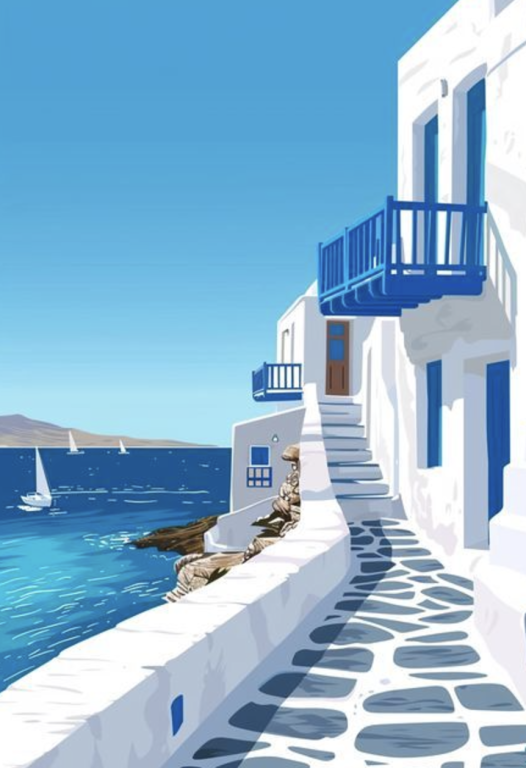Santorini látkép