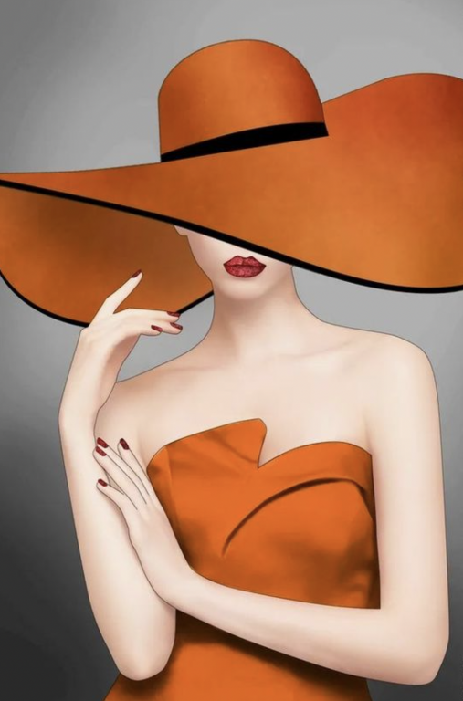 <div class='list-title'>Die geheimnisvolle Dame mit dem Hut</div><div class='list-plustitle'>Gobelin Stickbild - Stickpackung</div>