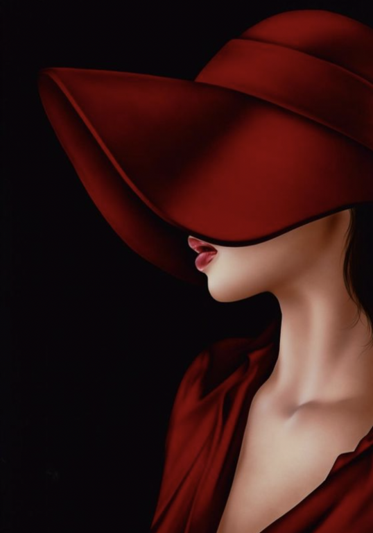 <div class='list-title'>Dame mit einem burgunderfarbenen Hut</div><div class='list-plustitle'>Gobelin Stickbild - Stickpackung</div>