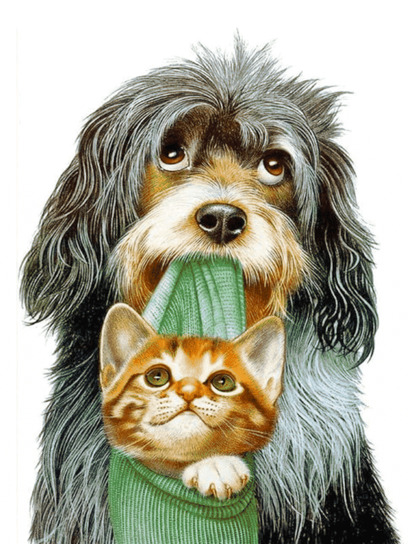 Kutya - macska barátság