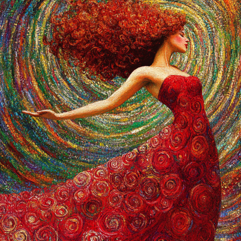 Klimt stílus: A vörös démon