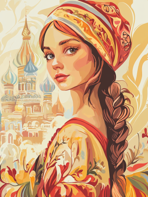 Russisches Frauenportrait