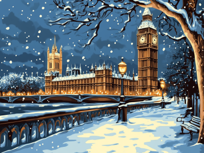 Londoner Schneefall