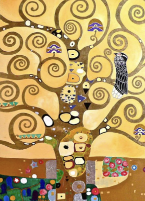 Bild im Stil von Klimt