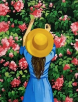 Die Blumenpflückerin