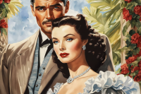 Romantisches Porträt mit Rosen