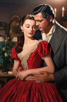 Romantische Partnerporträts auf Gobelin-Bastelvorlagen