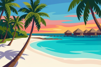 Tropische Strandlandschaft