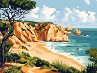 Portugiesische Landschaft - Algarve