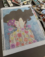 Bild im Stil von Klimt