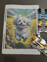 Fröhlicher kleiner Hund