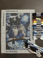 Kleine Vögel in Weihnachtsstimmung